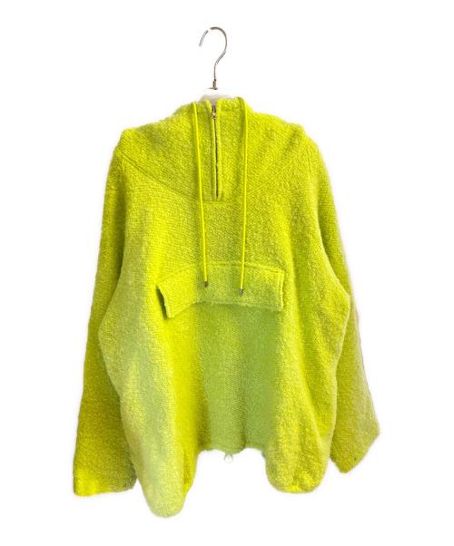 AURALEE（オーラリー）AURALEE (オーラリー) ALPACA WOOL LENO CLOTH P/O PARKA 黄緑 サイズ:4の古着・服飾アイテム