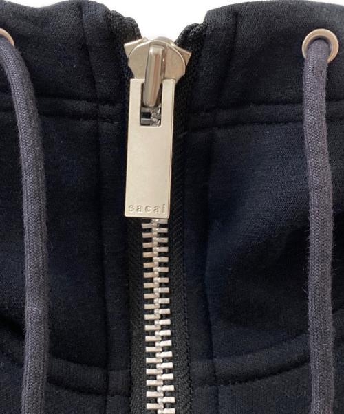 sacai（サカイ）sacai (サカイ) Balloon Sleeve Hooded Zip-Up ブラック サイズ:4の古着・服飾アイテム