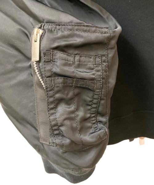 sacai（サカイ）sacai (サカイ) Balloon Sleeve Hooded Zip-Up ブラック サイズ:4の古着・服飾アイテム