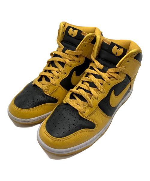 NIKE（ナイキ）NIKE (ナイキ) Wu-Tang Clan (ウータンクラン) Dunk High Retro PRM/ハイカットスニーカー イエロー×ブラック サイズ:26cmの古着・服飾アイテム