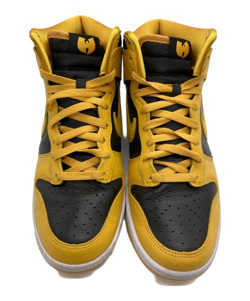 NIKE（ナイキ）NIKE (ナイキ) Wu-Tang Clan (ウータンクラン) Dunk High Retro PRM/ハイカットスニーカー イエロー×ブラック サイズ:26cmの古着・服飾アイテム