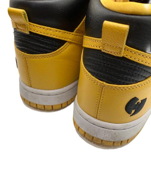 NIKE（ナイキ）NIKE (ナイキ) Wu-Tang Clan (ウータンクラン) Dunk High Retro PRM/ハイカットスニーカー イエロー×ブラック サイズ:26cmの古着・服飾アイテム