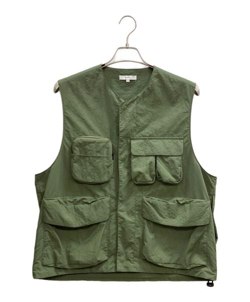 kontor（コントール）KONTOR (コントール) MULTI-PKT VEST オリーブ サイズ:2の古着・服飾アイテム