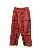 YOKEヨーク）の古着「NYLON CONVERTIBLE EASY PANTS」｜レッド