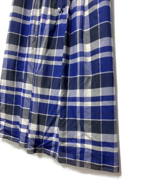 Rene（ルネ）Rene (ルネ) チェッカードドレス ブルー サイズ:38の古着・服飾アイテム