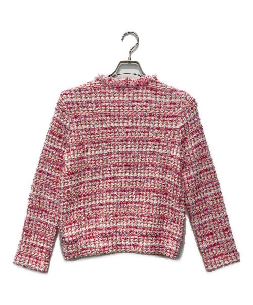 Rene（ルネ）Rene (ルネ) ツイードジップジャケット ピンク サイズ:38の古着・服飾アイテム