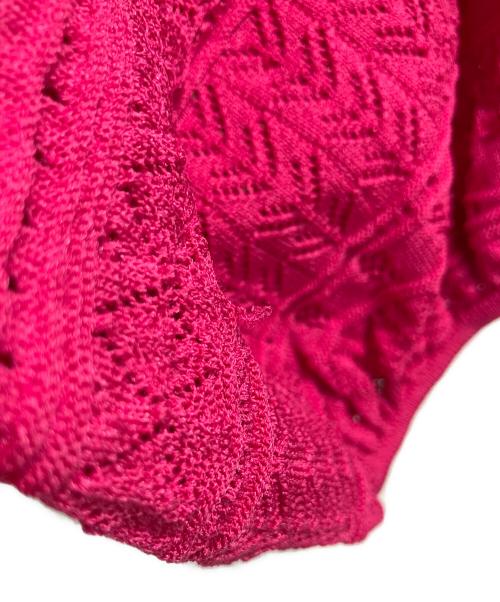 Rene（ルネ）Rene (ルネ) Lacy Puffy Knit ピンク サイズ:36の古着・服飾アイテム
