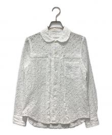 COMME des GARCONS GIRL（コムデギャルソンガール）の古着「丸襟 レースシャツ」｜ホワイト