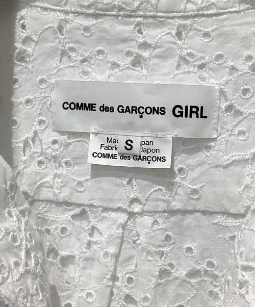 COMME des GARCONS GIRL（コムデギャルソンガール）COMME des GARCONS GIRL (コムデギャルソンガール) 丸襟 レースシャツ ホワイト サイズ:Sの古着・服飾アイテム