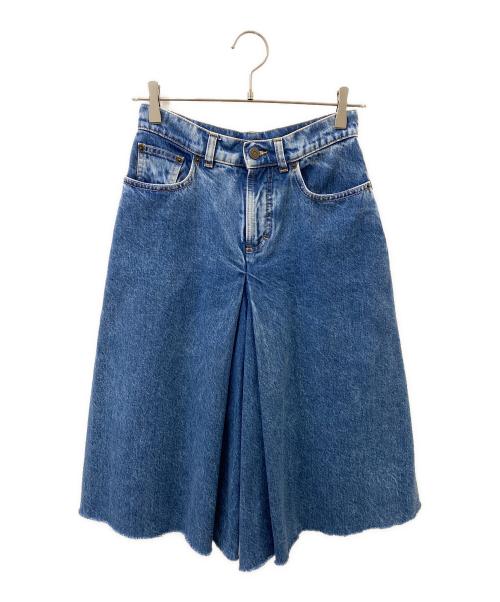 Maison Margiela（メゾンマルジェラ）Maison Margiela (メゾンマルジェラ) デニムキュロットパンツ インディゴ サイズ:36の古着・服飾アイテム