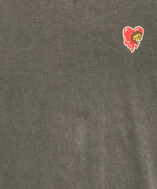 A BATHING APE（アベイシングエイプ）A BATHING APE (アベイシングエイプ) EMOTIONALLY UNAVAILABLE (エモーショナリー・アンアベイラブル) EU MILO SS TEE グレー サイズ:Lの古着・服飾アイテム