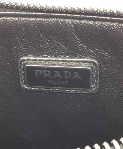 PRADA（プラダ）PRADA (プラダ) サフィアーノレザー クラッチバッグ ブラックの古着・服飾アイテム