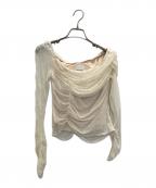 ERADIEエラディエ）の古着「Sheer Lace Top」｜アイボリー