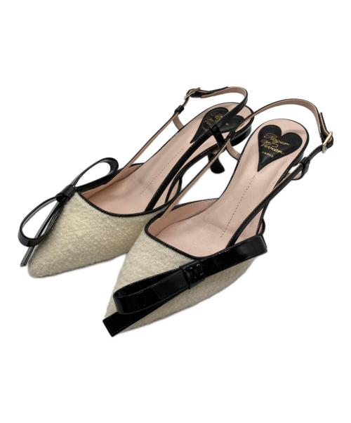 Roger Vivier（ロジェ ヴィヴィエ）Roger Vivier (ロジェ ヴィヴィエ) スリングバックパンプス ホワイト サイズ:37 1/2の古着・服飾アイテム