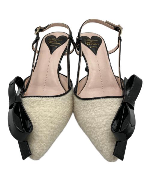 Roger Vivier（ロジェ ヴィヴィエ）Roger Vivier (ロジェ ヴィヴィエ) スリングバックパンプス ホワイト サイズ:37 1/2の古着・服飾アイテム