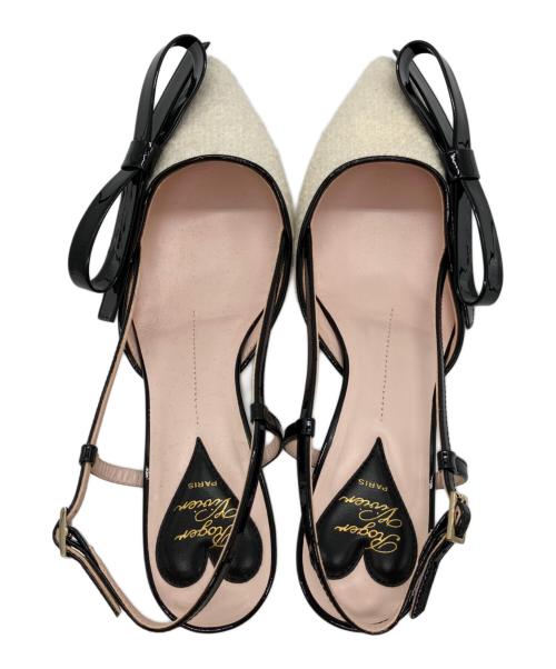 Roger Vivier（ロジェ ヴィヴィエ）Roger Vivier (ロジェ ヴィヴィエ) スリングバックパンプス ホワイト サイズ:37 1/2の古着・服飾アイテム