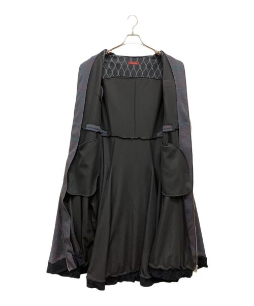hazama（ハザマ）hazama (ハザマ) micro-micro-micro-macro jersey one-piece ブラック サイズ:Lの古着・服飾アイテム