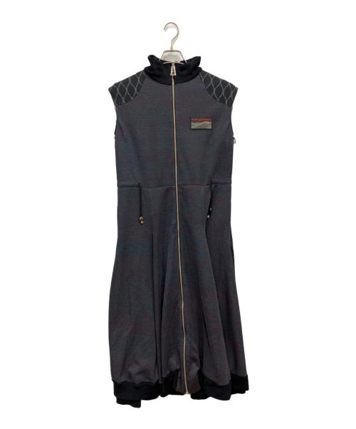 hazama（ハザマ）hazama (ハザマ) micro-micro-micro-macro jersey one-piece ブラック サイズ:Lの古着・服飾アイテム