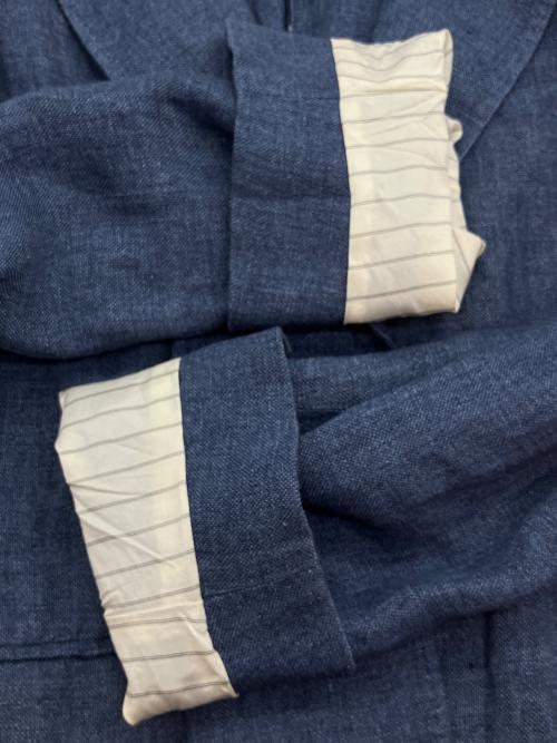 WEEKEND Max Mara（ウィークエンド マックスマーラ）WEEKEND Max Mara (ウィークエンド マックスマーラ) リネンジャケット ブルー サイズ:SIZE 36の古着・服飾アイテム