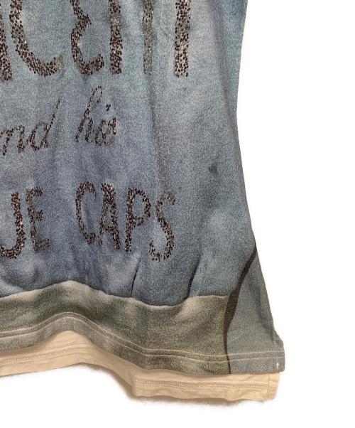 Vivienne Westwood（ヴィヴィアンウエストウッド）Vivienne Westwood (ヴィヴィアンウエストウッド) 回顧展 転写 LET IT ROCK 限定Tシャツ ブルー サイズ:Mの古着・服飾アイテム