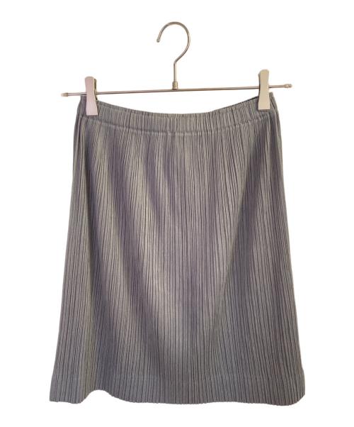 PLEATS PLEASE（プリーツプリーズ）PLEATS PLEASE (プリーツプリーズ) フロントジッププリーツスカート グレー サイズ:1の古着・服飾アイテム