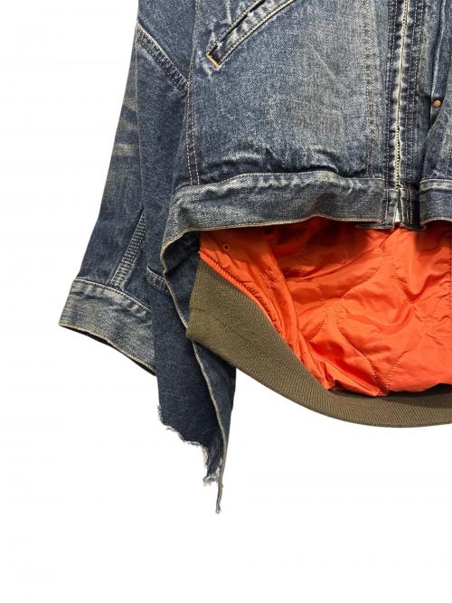 Maison MIHARA YASUHIRO（メゾン ミハラ ヤスヒロ）Maison MIHARA YASUHIRO (メゾン ミハラ ヤスヒロ) LAYERED DENIM JACKET インディゴ サイズ:48の古着・服飾アイテム