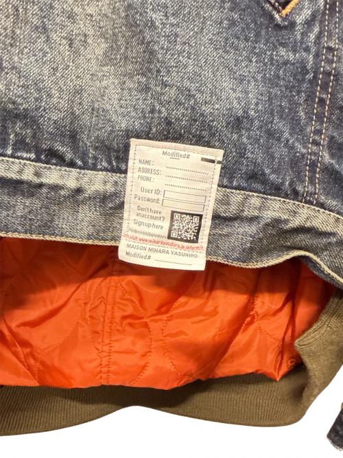 Maison MIHARA YASUHIRO（メゾン ミハラ ヤスヒロ）Maison MIHARA YASUHIRO (メゾン ミハラ ヤスヒロ) LAYERED DENIM JACKET インディゴ サイズ:48の古着・服飾アイテム