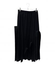 ENFOLD（エンフォルド）の古着「DRAPEARCHE SKIRT」｜ブラック