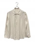 AURALEEオーラリー）の古着「Cotton Cashmere Herringbone Shirt(コットンカシミアヘリンボーンシャツ)」｜アイボリー