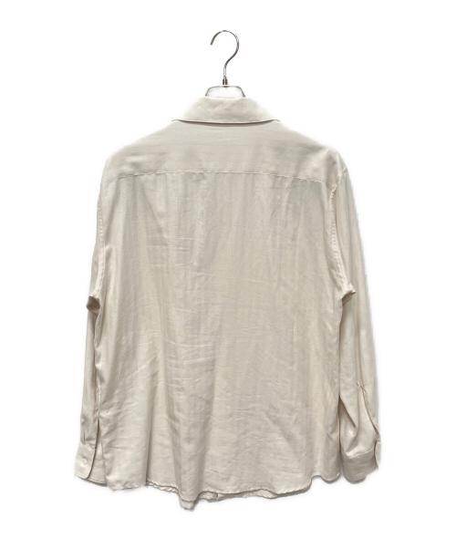 AURALEE（オーラリー）AURALEE (オーラリー) Cotton Cashmere Herringbone Shirt(コットンカシミアヘリンボーンシャツ) アイボリー サイズ:4の古着・服飾アイテム
