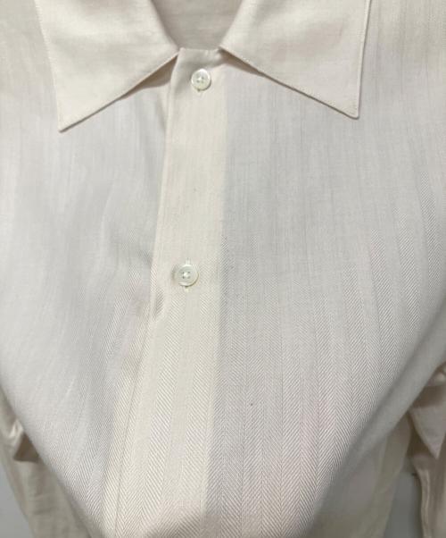 AURALEE（オーラリー）AURALEE (オーラリー) Cotton Cashmere Herringbone Shirt(コットンカシミアヘリンボーンシャツ) アイボリー サイズ:4の古着・服飾アイテム