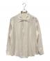 AURALEE（オーラリー）の古着「Cotton Cashmere Herringbone Shirt(コットンカシミアヘリンボーンシャツ)」｜アイボリー