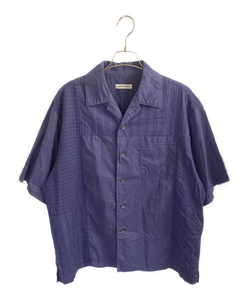 UNDERCOVER（アンダーカバー）UNDERCOVER (アンダーカバー) Cotton patchwork open collar shirt ネイビー サイズ:２の古着・服飾アイテム