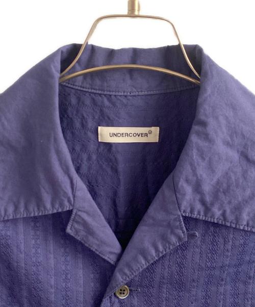 UNDERCOVER（アンダーカバー）UNDERCOVER (アンダーカバー) Cotton patchwork open collar shirt ネイビー サイズ:２の古着・服飾アイテム
