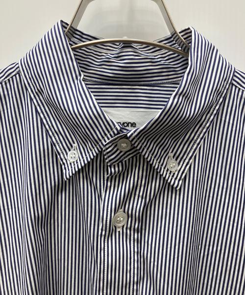 everyone（エブリワン）everyone (エブリワン) classic button down shirt ネイビー サイズ:Ｍの古着・服飾アイテム