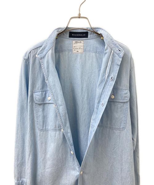 MADISON BLUE（マディソンブルー）MADISON BLUE (マディソンブルー) HAMPTON CHAMBRAY SHIRT ライトブルー サイズ:01の古着・服飾アイテム