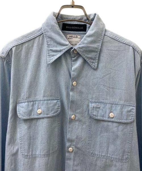 MADISON BLUE（マディソンブルー）MADISON BLUE (マディソンブルー) HAMPTON CHAMBRAY SHIRT ライトブルー サイズ:01の古着・服飾アイテム