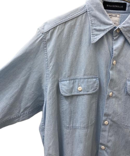 MADISON BLUE（マディソンブルー）MADISON BLUE (マディソンブルー) HAMPTON CHAMBRAY SHIRT ライトブルー サイズ:01の古着・服飾アイテム
