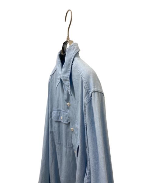 MADISON BLUE（マディソンブルー）MADISON BLUE (マディソンブルー) HAMPTON CHAMBRAY SHIRT ライトブルー サイズ:01の古着・服飾アイテム