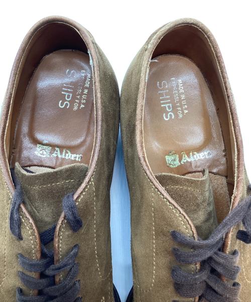 SHIPS（シップス）SHIPS (シップス) Alden (オールデン) プレーントゥスウェードシューズ ブラウン サイズ:7 1/2の古着・服飾アイテム