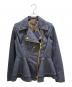 LOUIS VUITTON（ルイ ヴィトン）の古着「Denim Flounce Biker Jacket/デニムフラウンス バイカージャケット/RW251WB EFY FSVE45」｜インディゴ