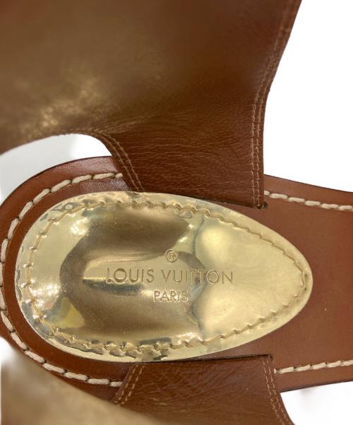 LOUIS VUITTON（ルイ ヴィトン）LOUIS VUITTON (ルイ ヴィトン) サンダル ブラウン サイズ:37 1/2の古着・服飾アイテム