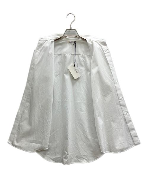 AURALEE（オーラリー）AURALEE (オーラリー) WASHED FINX TWILL SHIRT ホワイトの古着・服飾アイテム