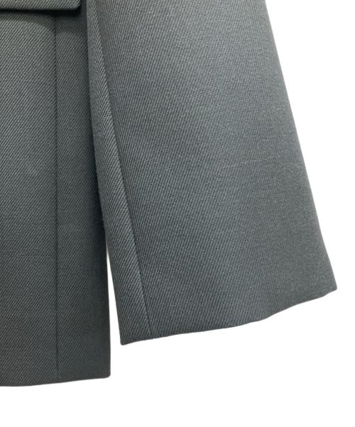 allureville（アルアバイル）allureville (アルアバイル) ウールサージノーカラージャケット グレー サイズ:SIZE　2 未使用品の古着・服飾アイテム