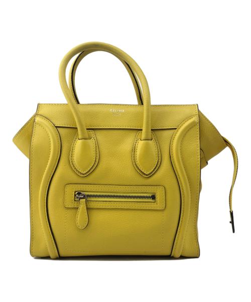 CELINE（セリーヌ）CELINE (セリーヌ) バッグ　ラゲージ マイクロ イエローの古着・服飾アイテム