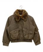 SLYスライ）の古着「WASHED PUFFER BZ」｜ブラウン