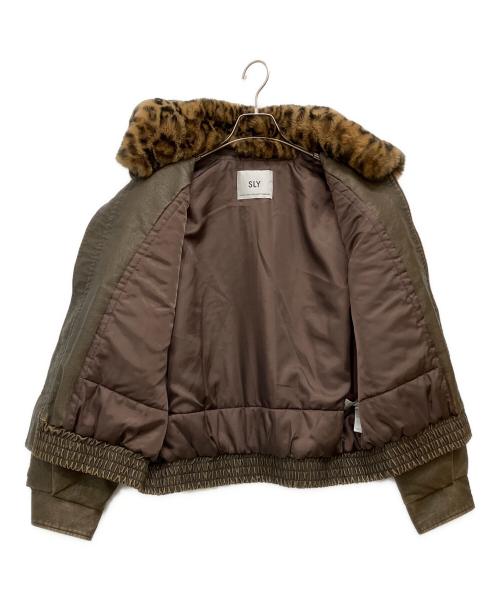 SLY（スライ）SLY (スライ) WASHED PUFFER BZ ブラウン サイズ:Fの古着・服飾アイテム