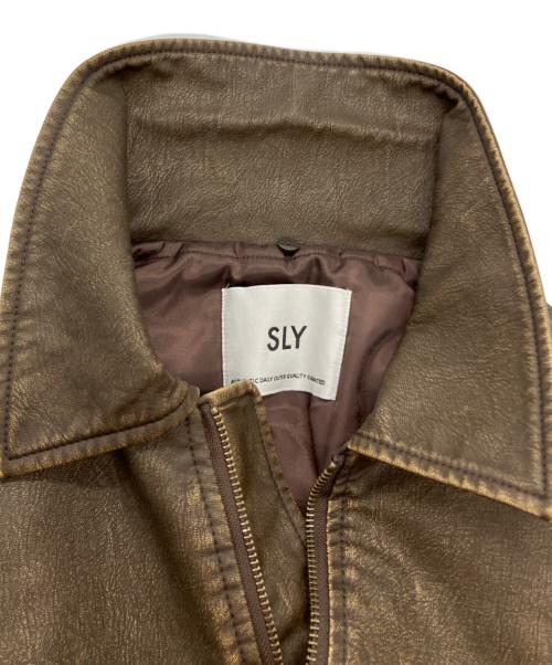SLY（スライ）SLY (スライ) WASHED PUFFER BZ ブラウン サイズ:Fの古着・服飾アイテム