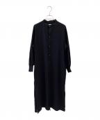 HYKEハイク）の古着「MAXI SHIRT DRESS」｜ブラック