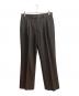 AURALEE（オーラリー）の古着「WOOL FULLING FLANNEL SLACKS」｜ブラウン